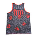 Customized Fashion Floral Pattern Printed Jersey Sport Vest (TT5006)